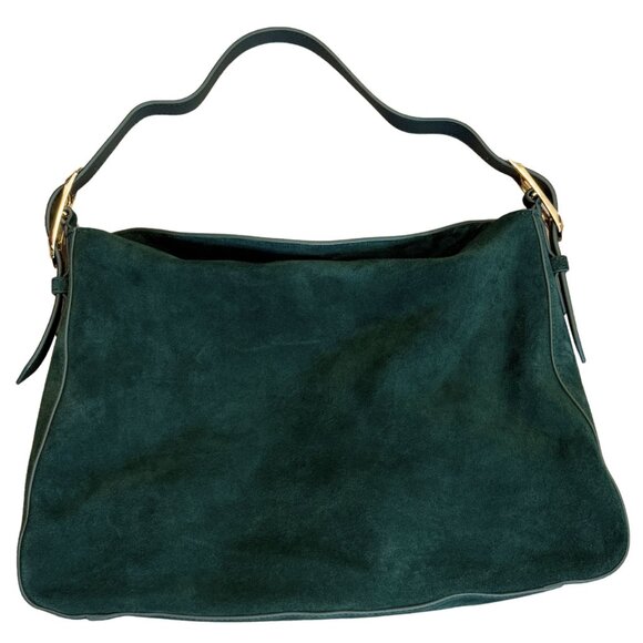 J. CREW Berkeley Shoulder Bag Suede Leather Midnight Forrest $178 NWT - Picture 2 of 8